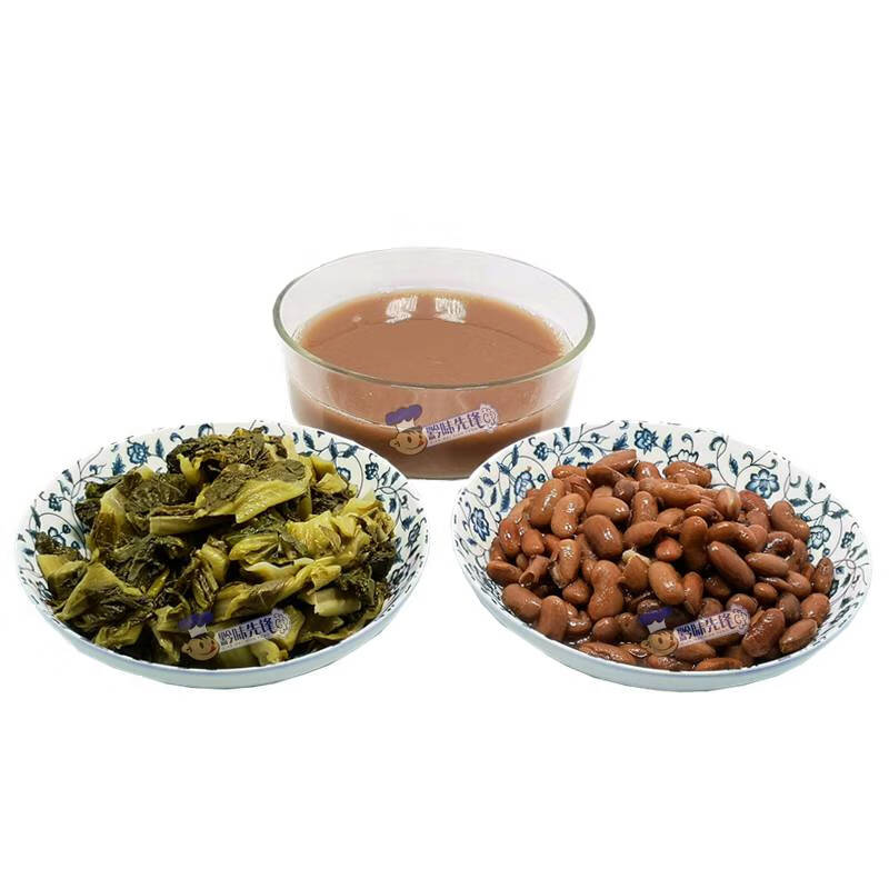 鲜有志贵州贵阳风味特产酸菜豆米汤900g四季豆米火锅底料送糊辣椒面