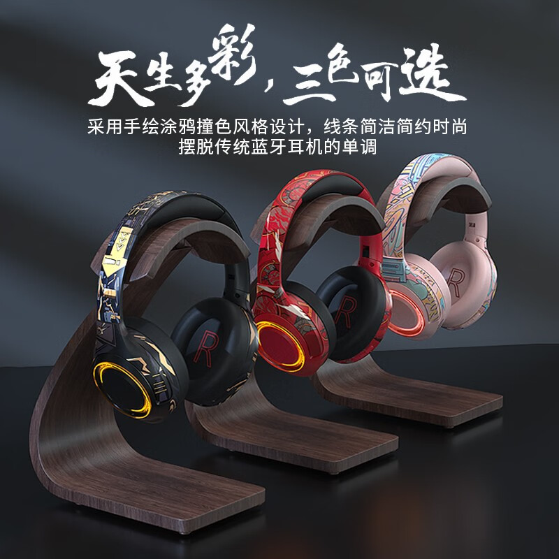 lvsonmng索尼通用真无线蓝牙耳机头戴式华强北顶配版听歌电竞游戏有线耳麦电脑男女生跑步运动长待机 粉红色