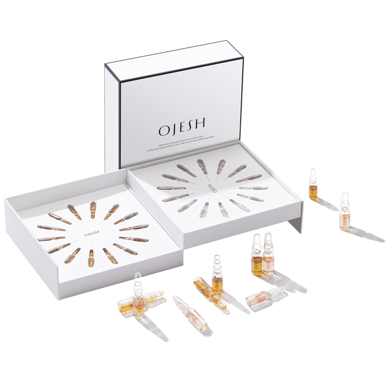 欧娅诗（OJESH）时光机礼盒德国滋润保湿修护舒缓玻尿酸精华液0.6+0.9护肤品套装 28ml