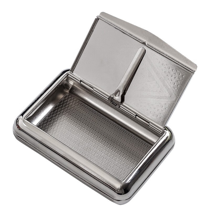 卡伦拉便携式金属烟盒不绣钢盒保湿盒 手卷烟盒多款式16支装长99MM