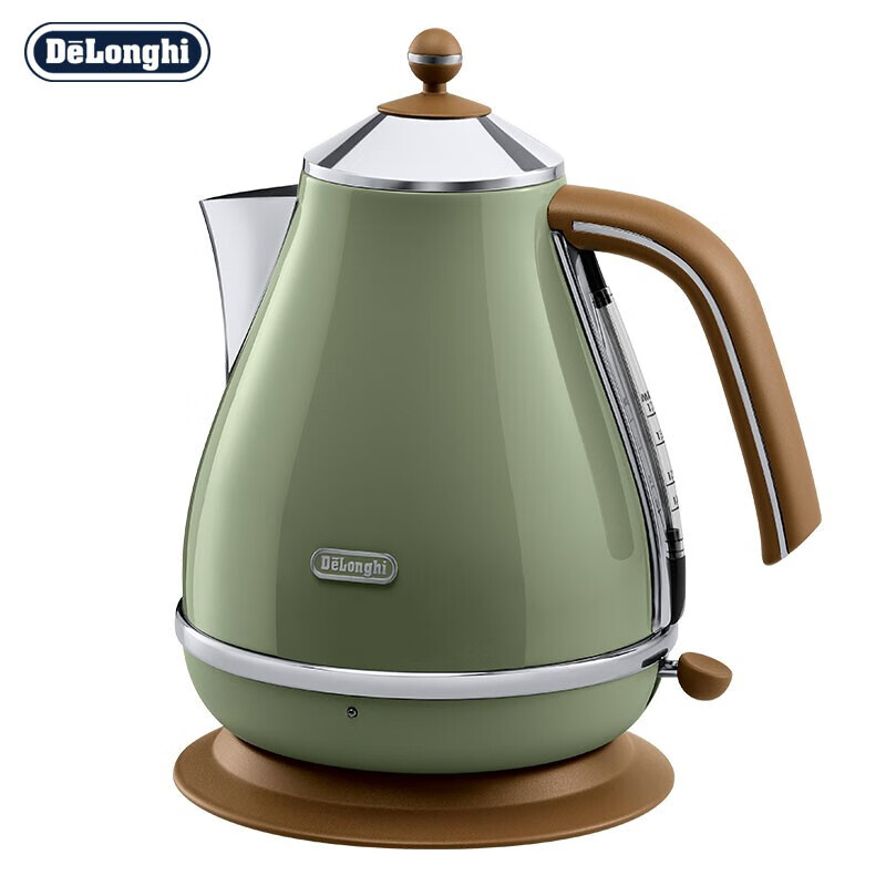 德龙(delonghi)电热水壶 复古系列烧水壶 家用办公室 304不锈钢 kbo
