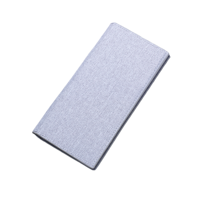 書(shū)果兒帆布錢(qián)包男長(cháng)款超薄日系折疊學(xué)生簡(jiǎn)約復古布款男士潮牌帆布錢(qián)夾 14帆布長(cháng)款灰色