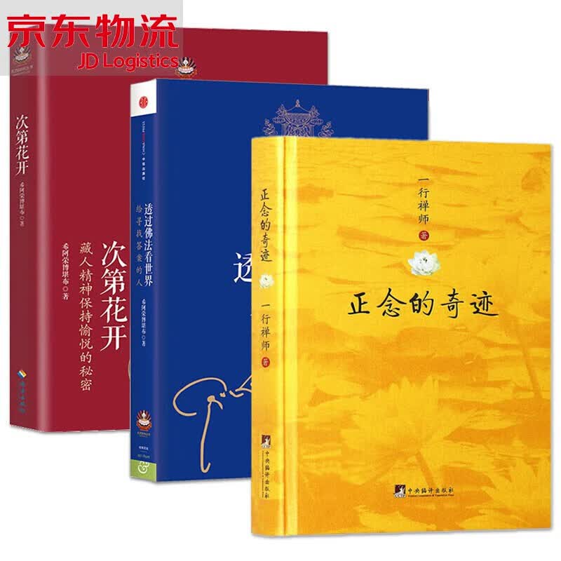 正版  正念的奇迹+透过佛法看世界+次第花开（套装3册） 希阿荣博 一行禅师 经典著作