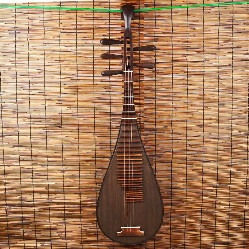 耀森鸡翅木五弦琵琶仿唐做旧定制原木抛光考级演奏演出五弦琵琶收藏级