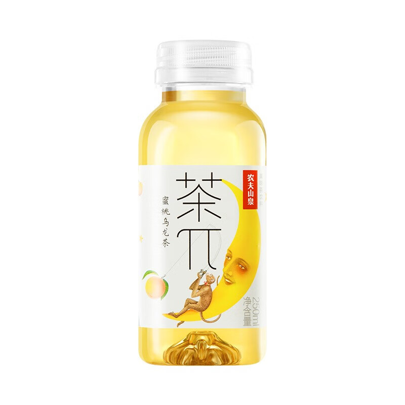 农夫山泉 小瓶饮料 mini装250ml*12瓶 茶π(茶派) 蜜桃乌龙