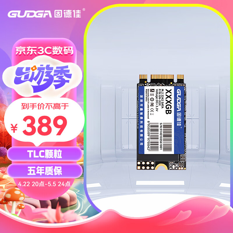 固德佳GUDGA GN  M.2 SATA协议 2242台式机笔记本 M2固态硬盘SSD NGFF M.2 【2242】1TB