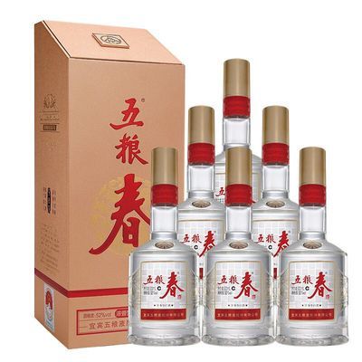 五粮液五粮春第二代浓香型白酒52度整箱装500ml*6瓶 500ml*6瓶