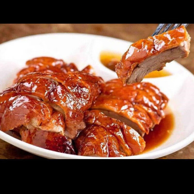 食芳溢广式烧鹅熟食顺丰烤鸭东莞特色美食小白鹅 四分之一品尝装400g