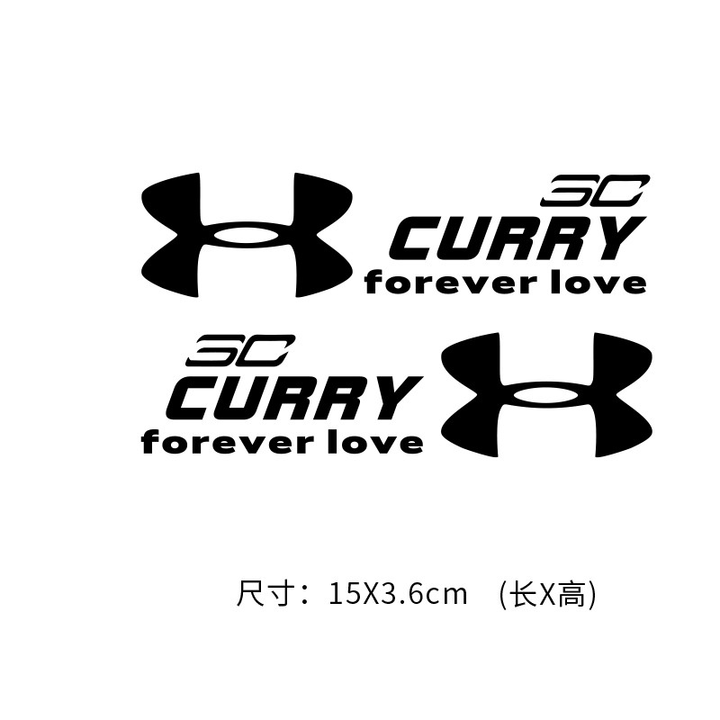 斯蒂芬·库里车贴创意个性后挡nba篮球汽车车贴纸勇士队logo油箱盖