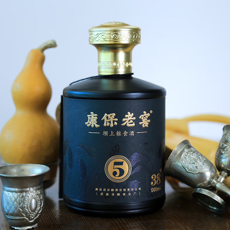 康保老窖 纯粮五年 52度浓香型纯粮食高度白酒 礼盒装500ml*6瓶 纯粮