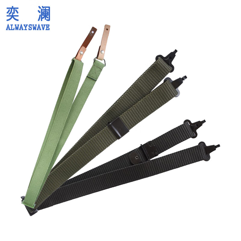 奕澜95shi背带军绿色 枪背带单反相机肩带 减压多功能3点战术背带