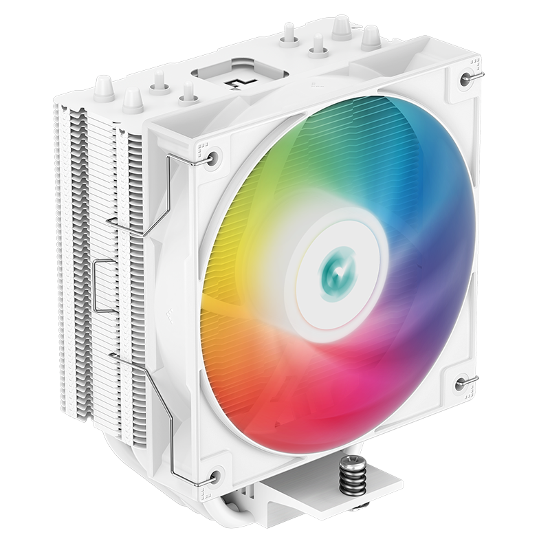 九州风神（DEEPCOOL）玄冰400V5ARGB白色CPU电脑散热器(白化4热管/幻彩ARGB/超频220W/支持12/13代/AM4/AM5）
