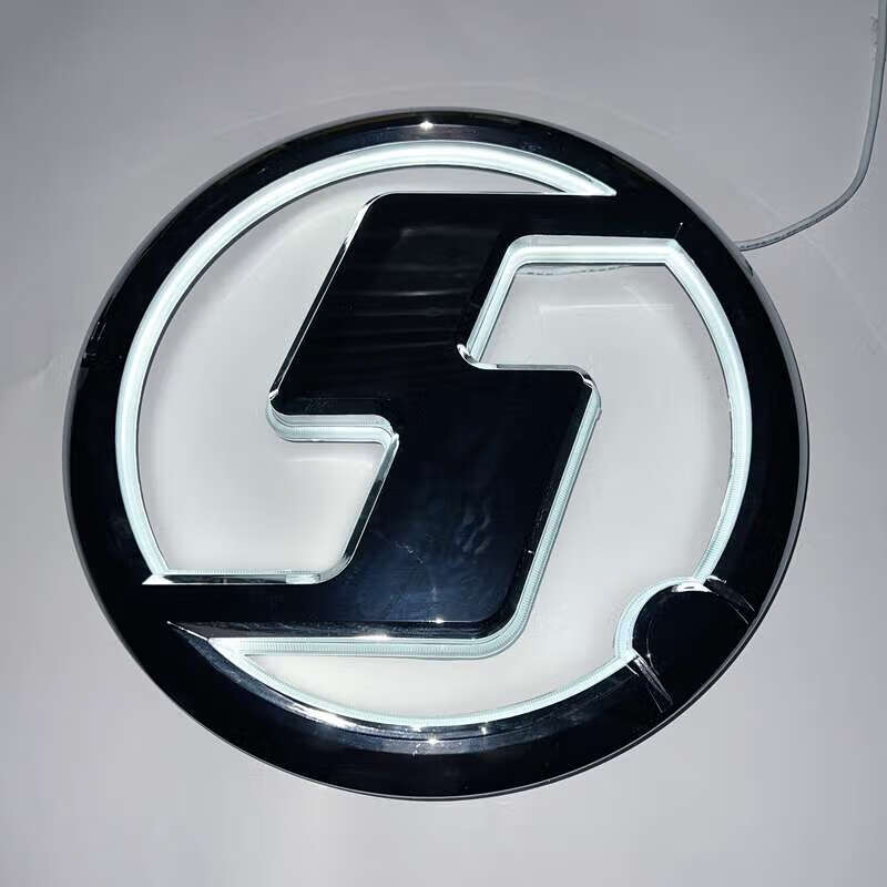 出极陕汽德龙x3000x5000新m3000车头标前脸面板标志车标led灯发光大标