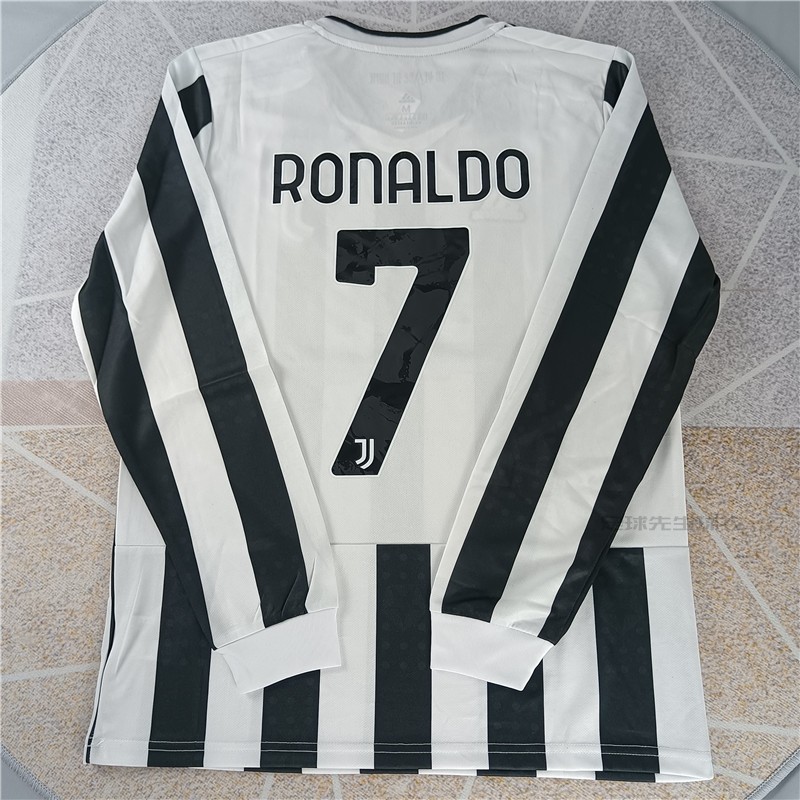 21-22新赛季曼联c罗长袖球衣7号足球训练服尤文 21-22c罗主场长袖球衣
