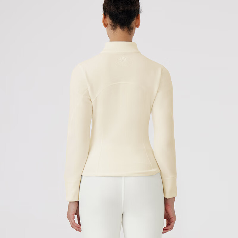 TAGX 探观摇粒绒外套早春新款女修身显瘦保暖轻盈运动拉链上衣 礁石黑 M