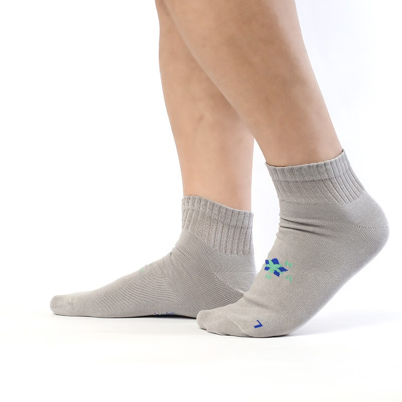 可代尔100%棉松口短袜超大码糖尿病足防护袜中老年脚肿伤专用新疆棉袜子 白色 4双 L 小码/36-40