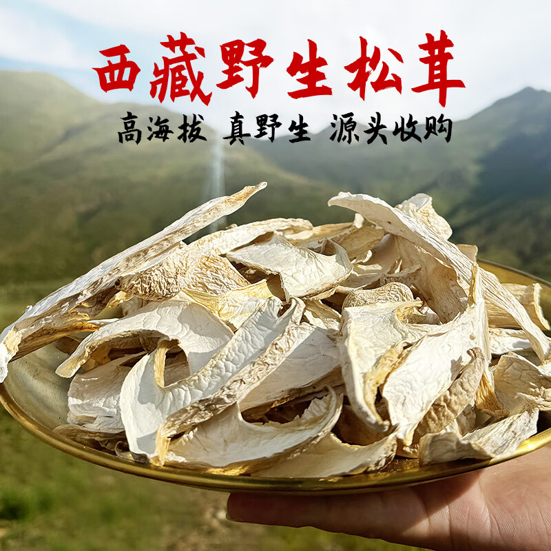 民仁堂原产地西藏林芝市波密县高海拔松茸100克松茸干货