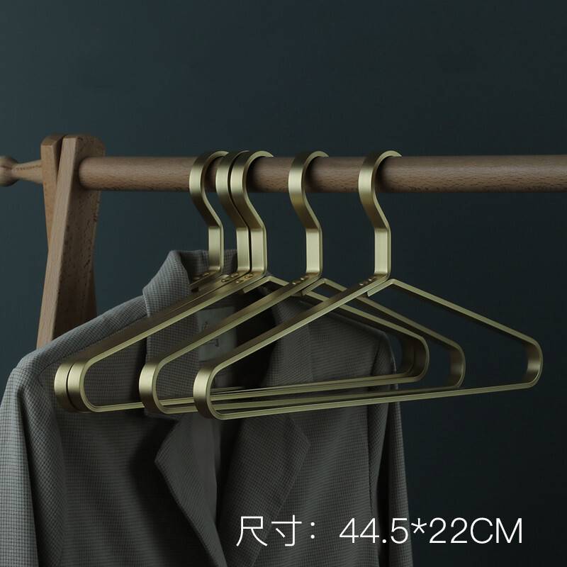 5cm铝合金衣架-土豪金5只 5个