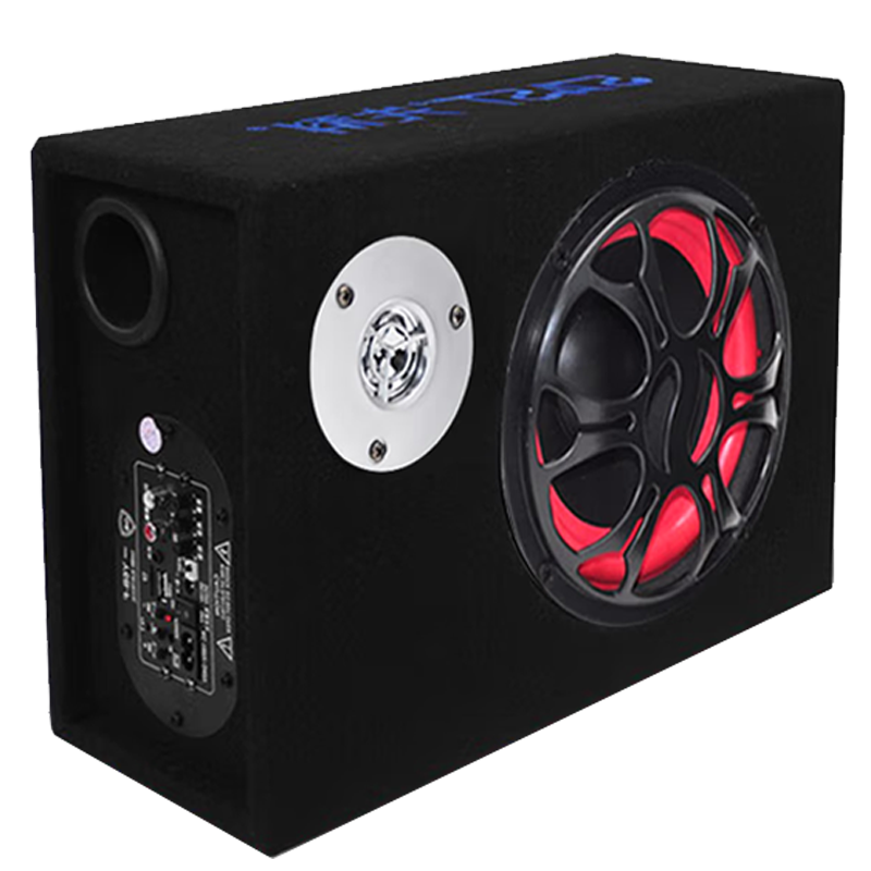 先科(SAST)便携式蓝牙车载低音炮音箱12v/24v/220v大功率音响支持插卡U盘收款摩托车汽车功放圆柱/隧道/方型 方型 10英寸低音炮