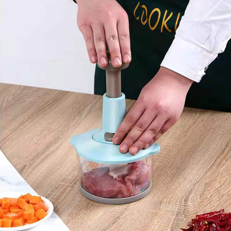 拍拍乐绞肉机家用手动按压绞肉菜馅蒜泥辣椒切菜器辅食料理机 辅食