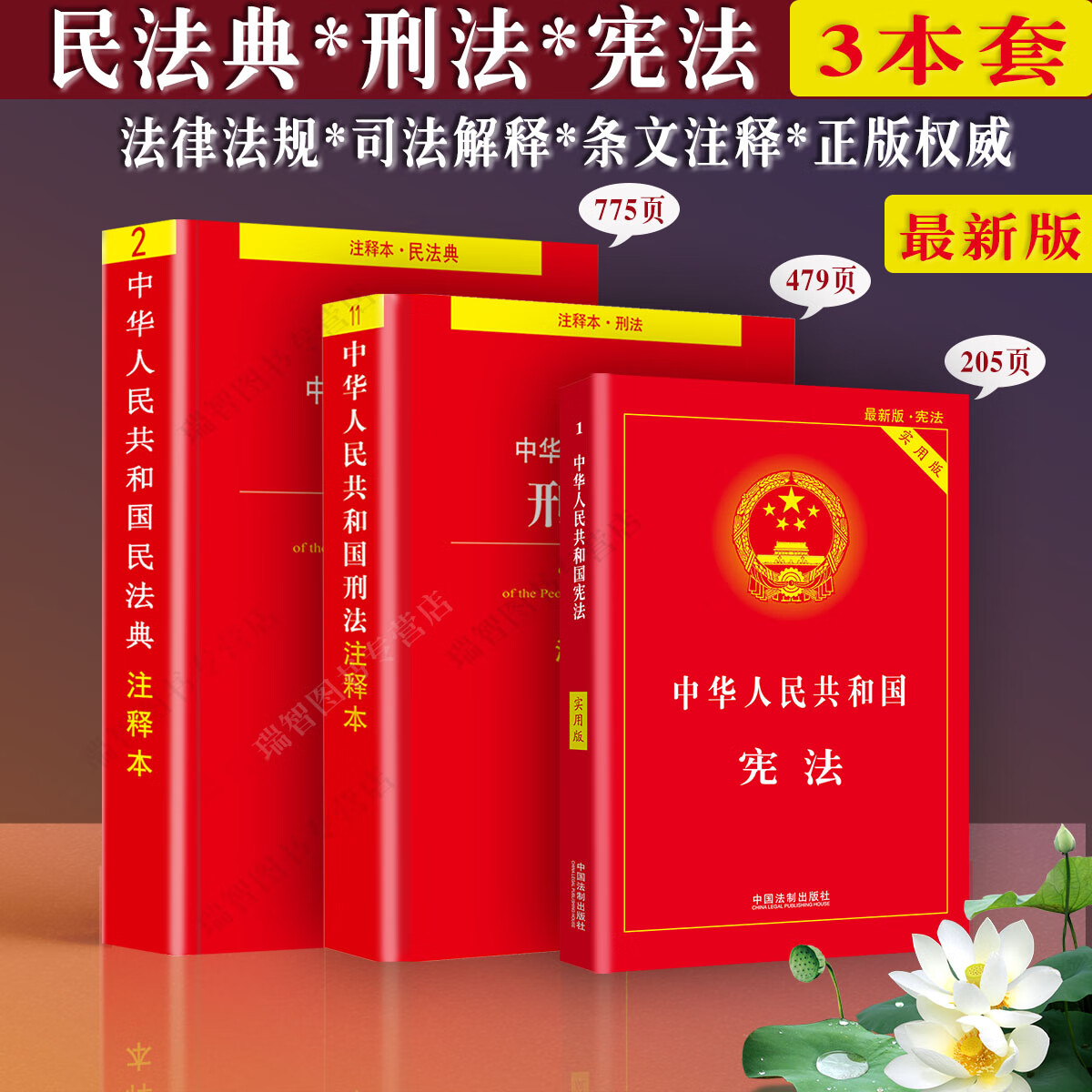 民法典刑法宪法全3册中华人民共和国民法典
