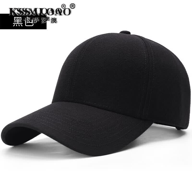 卡萨罗澳品牌高端帽子男士新款版型秋冬鸭舌帽时尚百搭纯色棒球帽