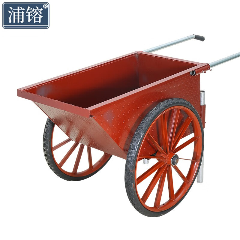 浦镕手推翻斗车农用运输推车小推土车劳动车大号实心轮可定制pu203