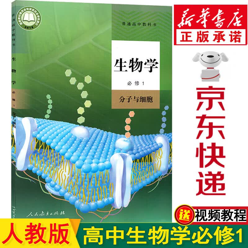 新华书店高一生物必修一 高中生物必修一 生物必修一 人教版高中生物必修1分子与细胞教材课本教科书人民教育出版社