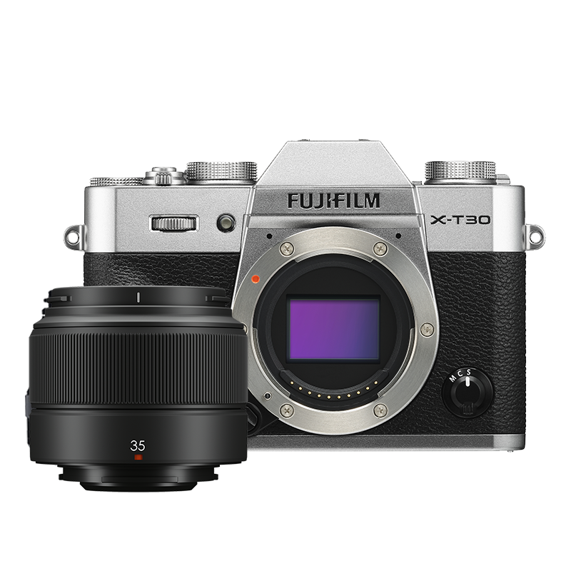 富士（FUJIFILM）X-T30 II/XT30 II 微单相机 套机（XC35F2 镜头) 银色 2610万像素 18种胶片模拟 视频提升100015253059