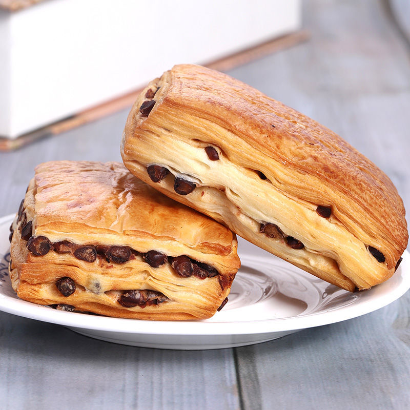 虎钢馋丹麦红豆面包千层早餐大个零食休闲点心 红豆实惠【1斤】