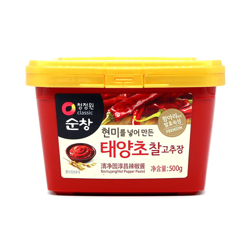清净园韩式辣酱500g韩国 淳昌辣椒酱石锅拌饭炒年糕火锅甜辣酱 辣椒酱
