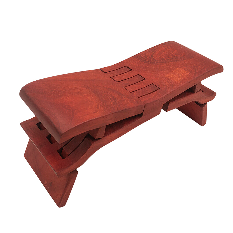 衔口木艺鲁班凳子实木红瞎掰手把件复古纯手工艺品阿木爷爷折叠凳鲁班