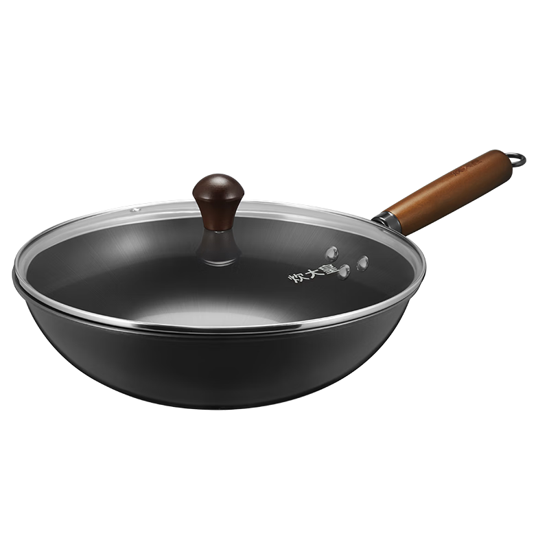 炊大皇（COOKER KING） 炊大皇炒锅铁锅无涂层炒菜锅电磁炉燃气炒菜锅家用 精铁铁锅无涂层（圆底无盖） 30cm