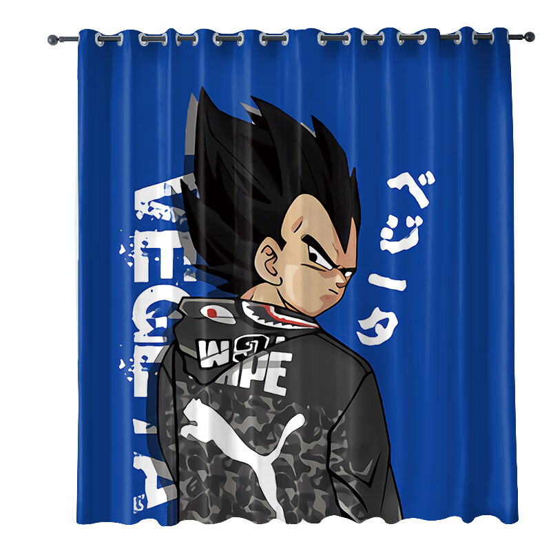 云漫卿卡通动漫窗帘卡通动漫七龙珠悟空个性窗帘房卧室客厅落地窗飘窗