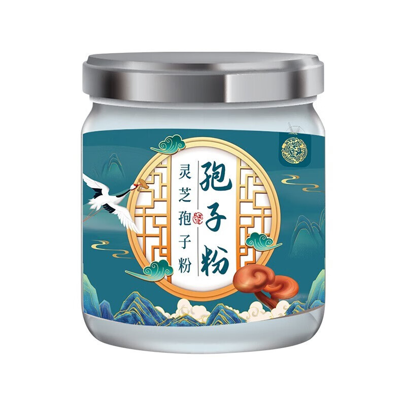 易天健 长白山灵芝孢子粉含孢子油术后中老年滋补品 灵芝孢子粉100g/瓶