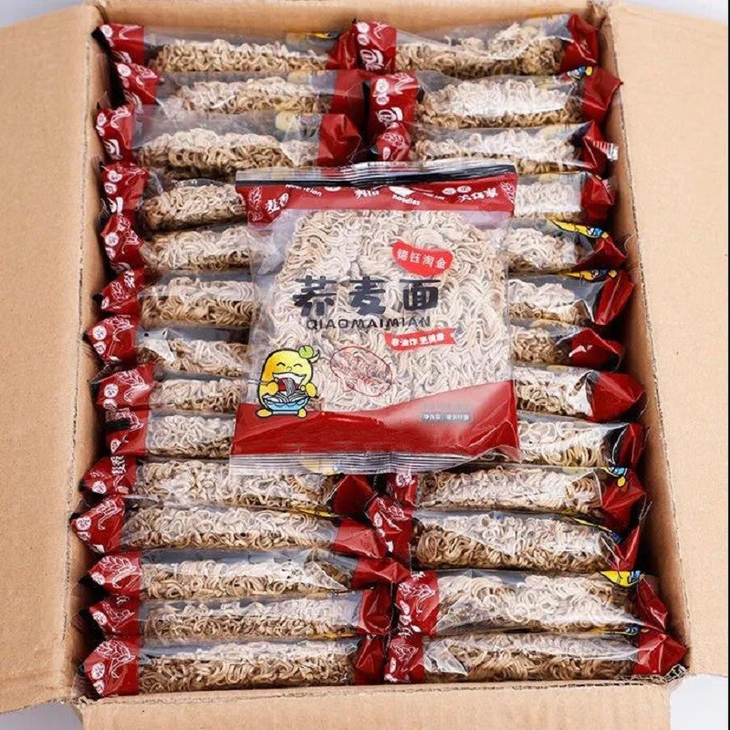 整箱装面饼淮山面泡面散装袋装面速食 荞麦面20包/箱(每包约60g）