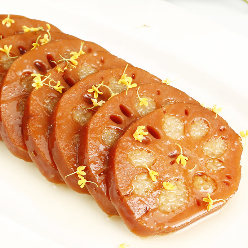 糯米藕10斤整箱桂花蜜汁莲藕熟食甜糖藕 真空熟食软糯香甜藕饭店宴会