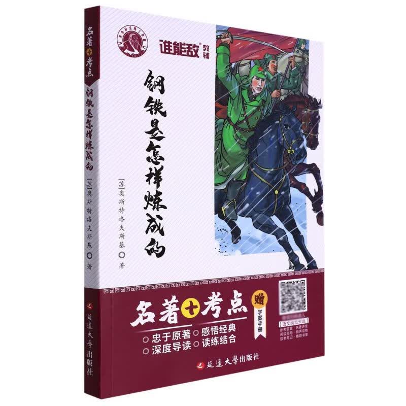 【新华书店正版】钢铁是怎样炼成的(附学案手册)/名著+考点
