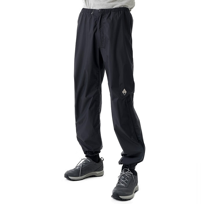 mont·bell 雨行者冲锋裤男款户外轻便徒步登山透气单层硬壳裤 1128663 BK黑色 L