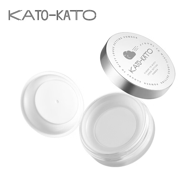 KATO-KATO多云转雾散粉持妆定妆控油持久补妆柔焦不易脱妆（效期一年内） 多云转雾-透明色8g油皮/混油皮