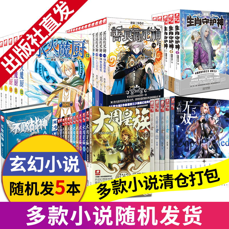 【玄幻小说随机5本】不接受！善良的死神生肖守护神冰火魔厨不败战神大周皇族天骄无双各种小说随机5本 清
