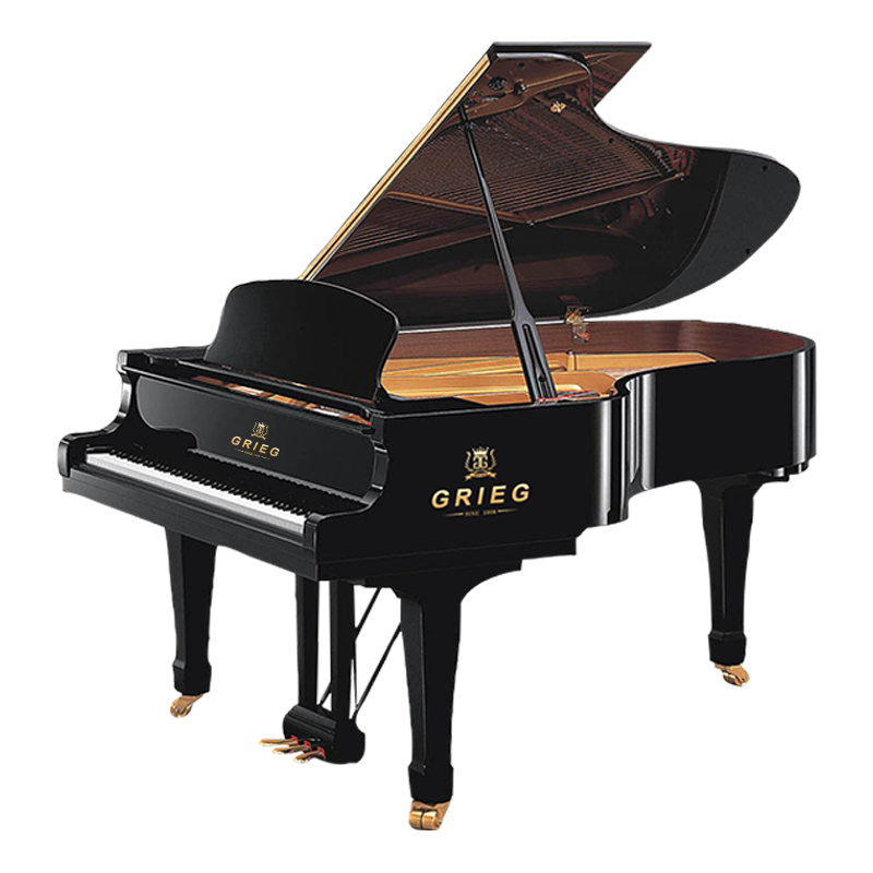 格里格钢琴gp-【150】【160】【172】【186】三角音乐厅专用黑色亮光