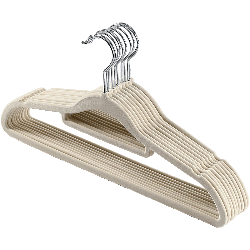 jeko&jeko植绒衣架无痕晾衣架衣服架衣撑衣挂衣架子挂衣架衣柜