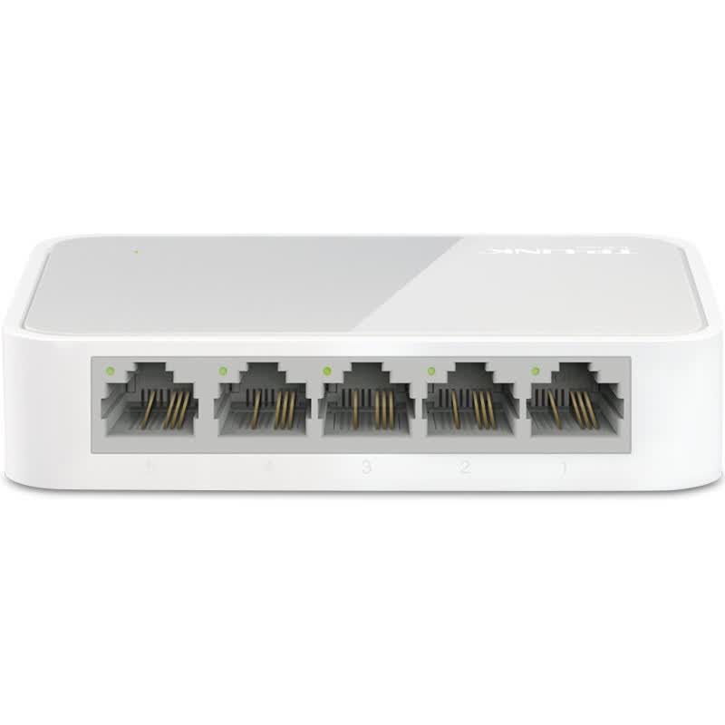 普联(TP-LINK)TL-SF1005+交换器5口百兆交换机4口网络分线器分流器家用集线器