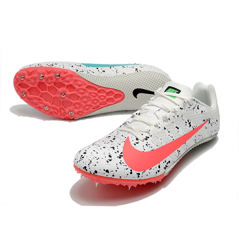 9成新二手书专业田径钉鞋 s9/m9/fly3 男女学生短跑中长跑跳远训 白桔