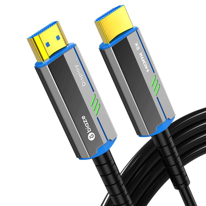 毕亚兹 HDMI2.1版光纤线 8米 8K60Hz发烧级高清视频线家庭影院工程装修布线 电脑机顶盒接电视显示器