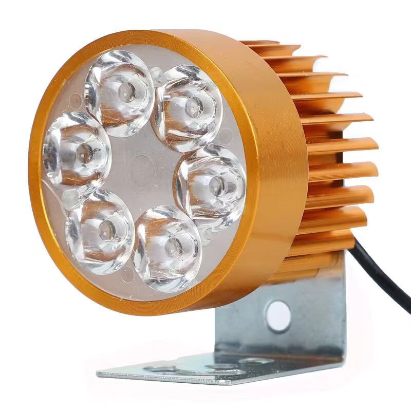 工马强光电动车灯超亮led大灯改装外置电瓶车三轮车12v至85v通用透镜