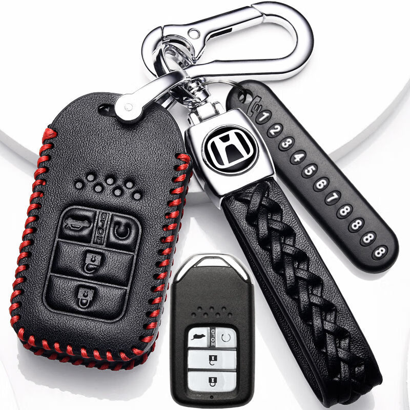迪彦2019款本田思域钥匙套专用19款十代思域180/220t车真皮钥匙包女扣