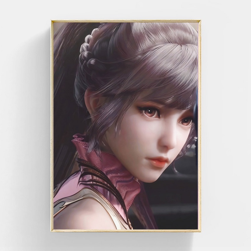 数字油画diy斗罗大陆diy客厅卧室装饰挂画国漫动漫人物手绘油彩画 x51