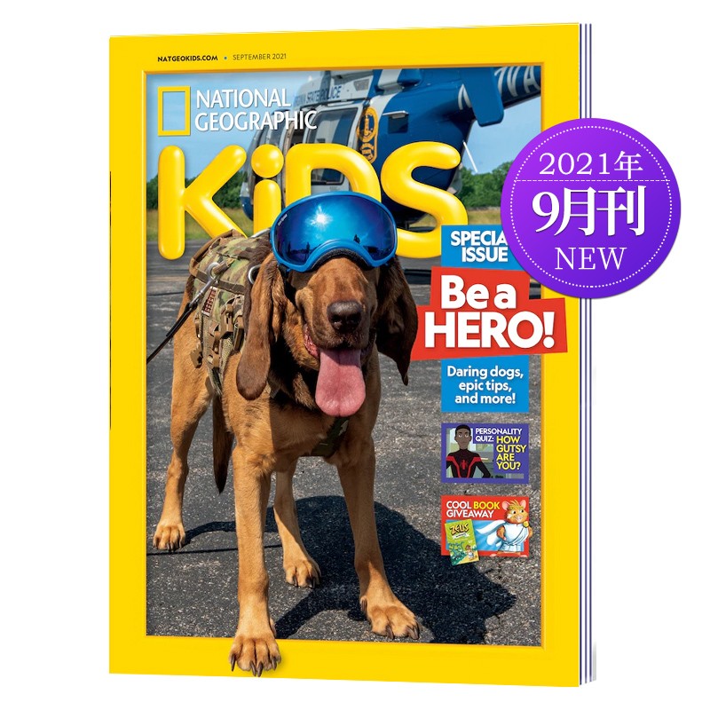National Geographic Kids 美国国家地理杂志少儿版人文地理2021年儿童英文版阅读期刊 2021年9月刊